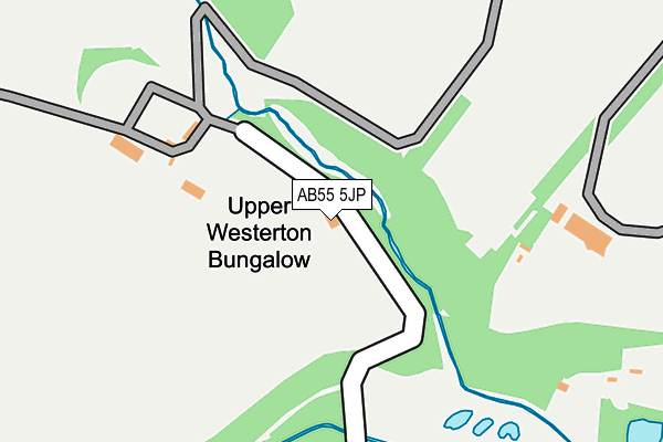 AB55 5JP map - OS OpenMap – Local (Ordnance Survey) AB55 5JP map - OS OpenMap – Local (Ordnance Survey)