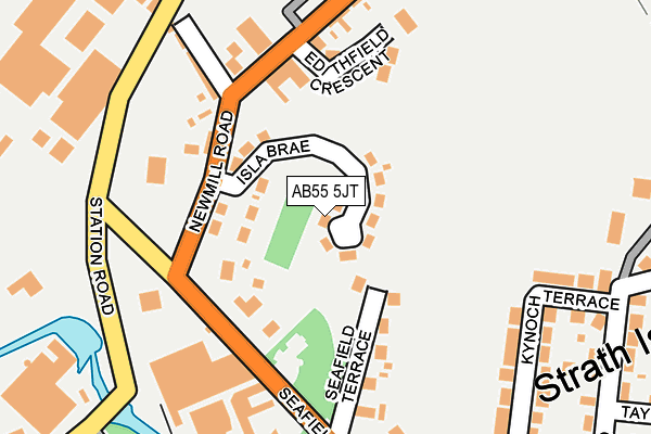 AB55 5JT map - OS OpenMap – Local (Ordnance Survey) AB55 5JT map - OS OpenMap – Local (Ordnance Survey)