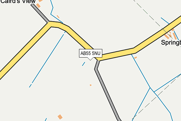 AB55 5NU map - OS OpenMap – Local (Ordnance Survey) AB55 5NU map - OS OpenMap – Local (Ordnance Survey)