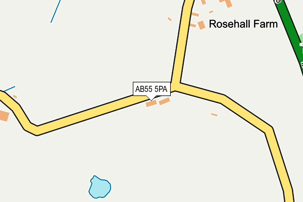 AB55 5PA map - OS OpenMap – Local (Ordnance Survey) AB55 5PA map - OS OpenMap – Local (Ordnance Survey)