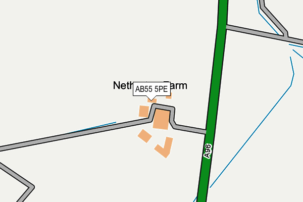 AB55 5PE map - OS OpenMap – Local (Ordnance Survey) AB55 5PE map - OS OpenMap – Local (Ordnance Survey)