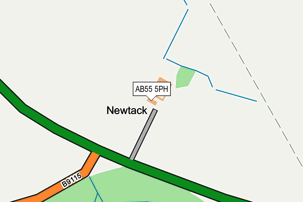 AB55 5PH map - OS OpenMap – Local (Ordnance Survey) AB55 5PH map - OS OpenMap – Local (Ordnance Survey)
