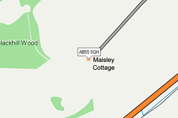 AB55 5QH map - OS OpenMap – Local (Ordnance Survey) AB55 5QH map - OS OpenMap – Local (Ordnance Survey)