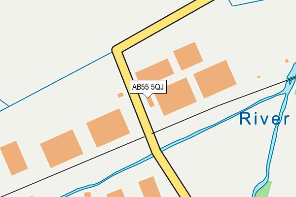 AB55 5QJ map - OS OpenMap – Local (Ordnance Survey) AB55 5QJ map - OS OpenMap – Local (Ordnance Survey)