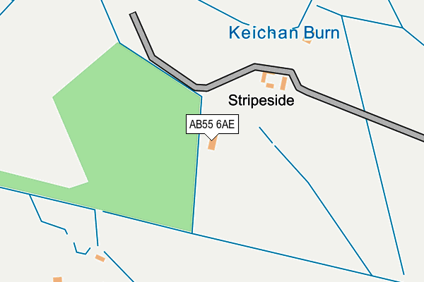 AB55 6AE map - OS OpenMap – Local (Ordnance Survey) AB55 6AE map - OS OpenMap – Local (Ordnance Survey)