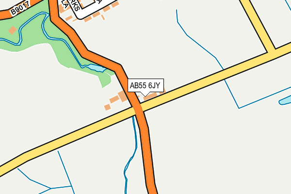 AB55 6JY map - OS OpenMap – Local (Ordnance Survey) AB55 6JY map - OS OpenMap – Local (Ordnance Survey)