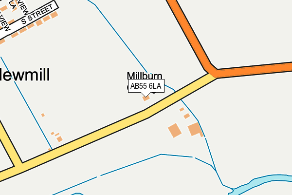 AB55 6LA map - OS OpenMap – Local (Ordnance Survey) AB55 6LA map - OS OpenMap – Local (Ordnance Survey)