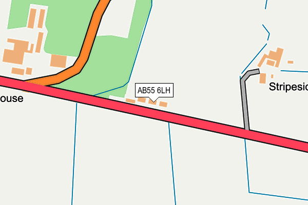 AB55 6LH map - OS OpenMap – Local (Ordnance Survey) AB55 6LH map - OS OpenMap – Local (Ordnance Survey)