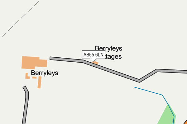 AB55 6LN map - OS OpenMap – Local (Ordnance Survey) AB55 6LN map - OS OpenMap – Local (Ordnance Survey)