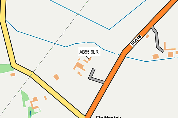 AB55 6LR map - OS OpenMap – Local (Ordnance Survey) AB55 6LR map - OS OpenMap – Local (Ordnance Survey)