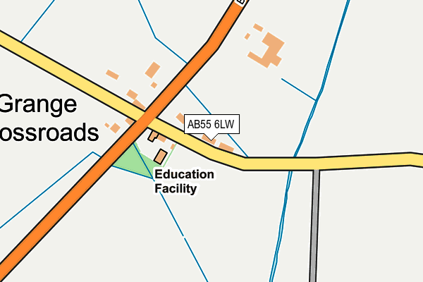 AB55 6LW map - OS OpenMap – Local (Ordnance Survey) AB55 6LW map - OS OpenMap – Local (Ordnance Survey)