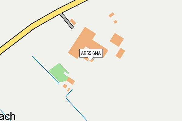 AB55 6NA map - OS OpenMap – Local (Ordnance Survey) AB55 6NA map - OS OpenMap – Local (Ordnance Survey)