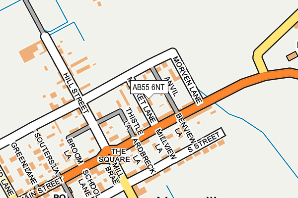 AB55 6NT map - OS OpenMap – Local (Ordnance Survey) AB55 6NT map - OS OpenMap – Local (Ordnance Survey)