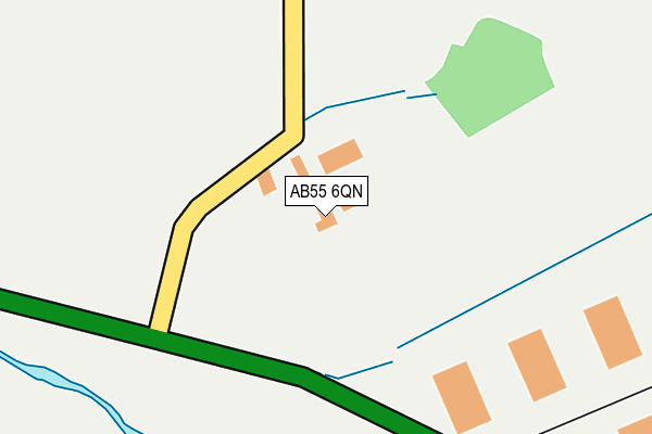 AB55 6QN map - OS OpenMap – Local (Ordnance Survey) AB55 6QN map - OS OpenMap – Local (Ordnance Survey)