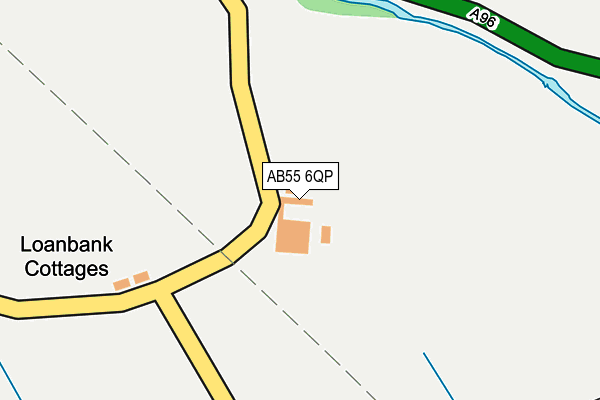 AB55 6QP map - OS OpenMap – Local (Ordnance Survey) AB55 6QP map - OS OpenMap – Local (Ordnance Survey)