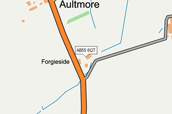 AB55 6QT map - OS OpenMap – Local (Ordnance Survey) AB55 6QT map - OS OpenMap – Local (Ordnance Survey)