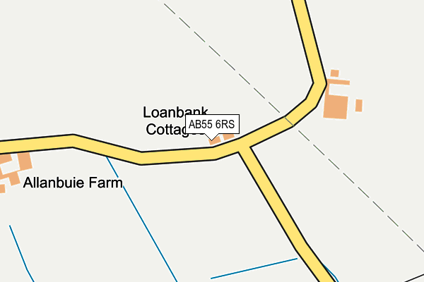 AB55 6RS map - OS OpenMap – Local (Ordnance Survey) AB55 6RS map - OS OpenMap – Local (Ordnance Survey)