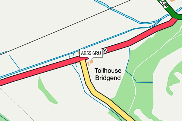 AB55 6RU map - OS OpenMap – Local (Ordnance Survey) AB55 6RU map - OS OpenMap – Local (Ordnance Survey)