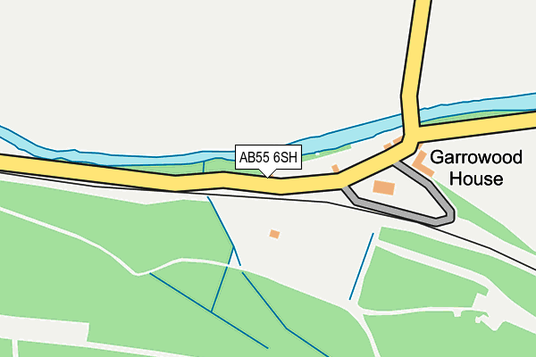 AB55 6SH map - OS OpenMap – Local (Ordnance Survey) AB55 6SH map - OS OpenMap – Local (Ordnance Survey)