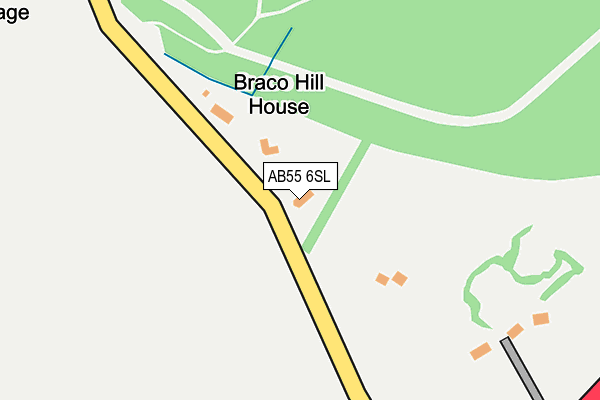 AB55 6SL map - OS OpenMap – Local (Ordnance Survey) AB55 6SL map - OS OpenMap – Local (Ordnance Survey)