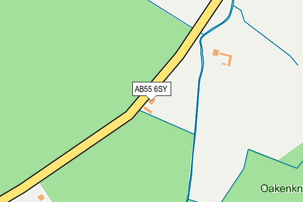 AB55 6SY map - OS OpenMap – Local (Ordnance Survey) AB55 6SY map - OS OpenMap – Local (Ordnance Survey)