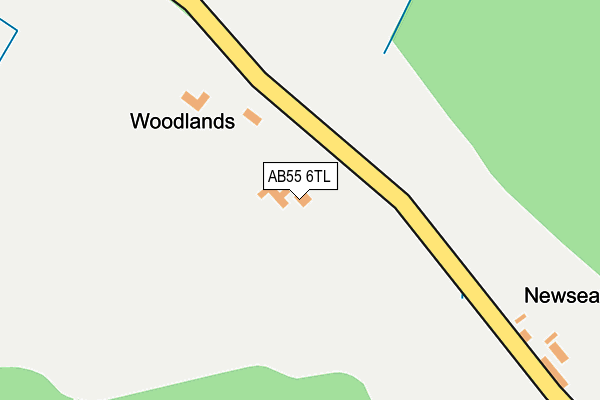 AB55 6TL map - OS OpenMap – Local (Ordnance Survey) AB55 6TL map - OS OpenMap – Local (Ordnance Survey)