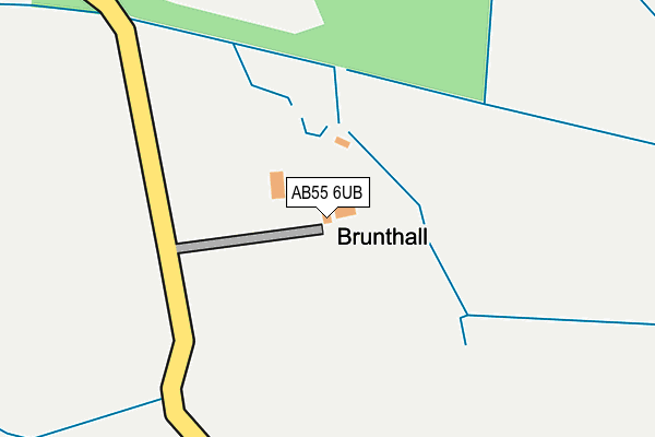 AB55 6UB map - OS OpenMap – Local (Ordnance Survey) AB55 6UB map - OS OpenMap – Local (Ordnance Survey)