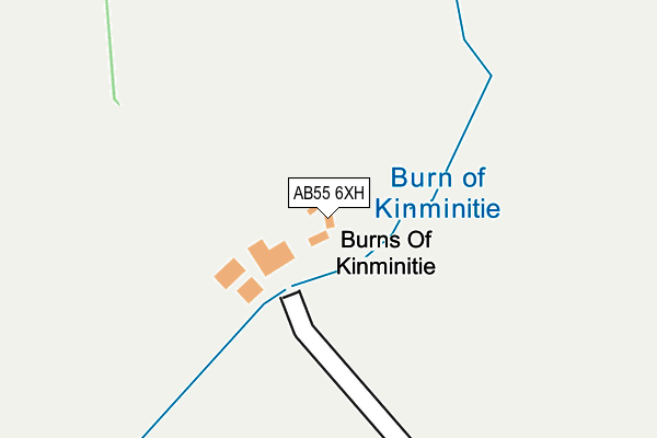 AB55 6XH map - OS OpenMap – Local (Ordnance Survey) AB55 6XH map - OS OpenMap – Local (Ordnance Survey)