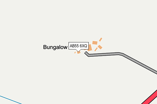AB55 6XQ map - OS OpenMap – Local (Ordnance Survey) AB55 6XQ map - OS OpenMap – Local (Ordnance Survey)