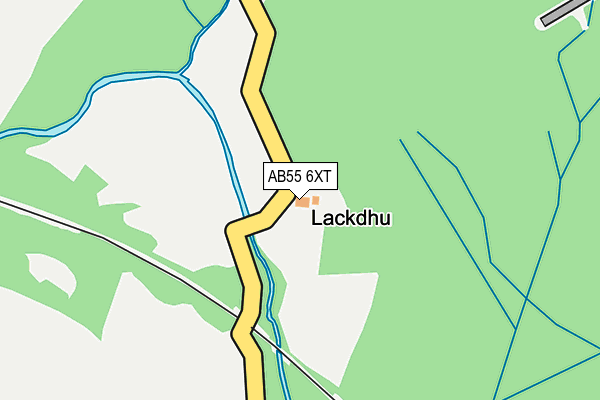 AB55 6XT map - OS OpenMap – Local (Ordnance Survey) AB55 6XT map - OS OpenMap – Local (Ordnance Survey)