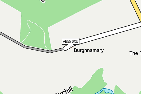 AB55 6XU map - OS OpenMap – Local (Ordnance Survey) AB55 6XU map - OS OpenMap – Local (Ordnance Survey)