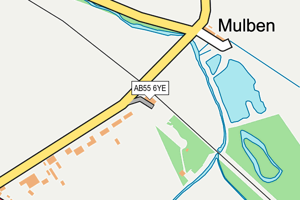 AB55 6YE map - OS OpenMap – Local (Ordnance Survey) AB55 6YE map - OS OpenMap – Local (Ordnance Survey)