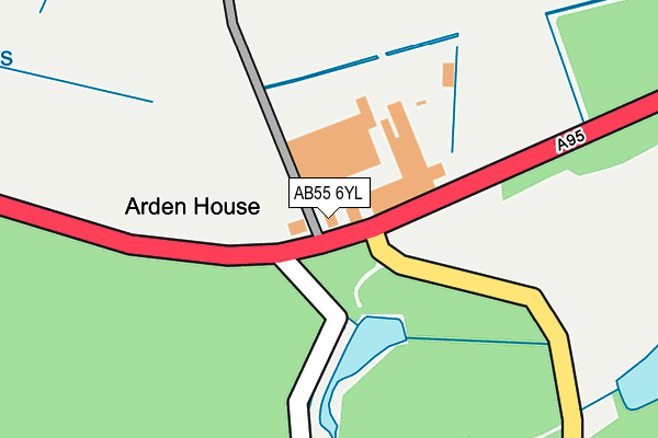 AB55 6YL map - OS OpenMap – Local (Ordnance Survey) AB55 6YL map - OS OpenMap – Local (Ordnance Survey)