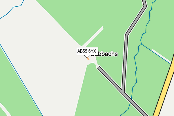 AB55 6YX map - OS OpenMap – Local (Ordnance Survey) AB55 6YX map - OS OpenMap – Local (Ordnance Survey)