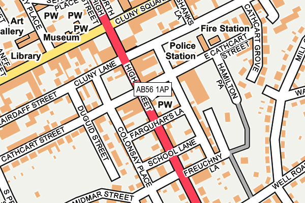 AB56 1AP map - OS OpenMap – Local (Ordnance Survey) AB56 1AP map - OS OpenMap – Local (Ordnance Survey)