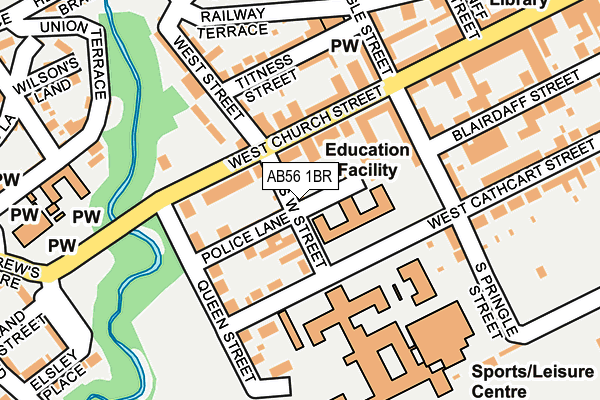 AB56 1BR map - OS OpenMap – Local (Ordnance Survey) AB56 1BR map - OS OpenMap – Local (Ordnance Survey)