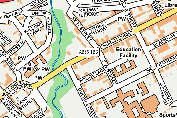 AB56 1BS map - OS OpenMap – Local (Ordnance Survey) AB56 1BS map - OS OpenMap – Local (Ordnance Survey)