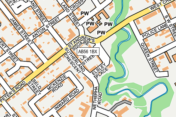 AB56 1BX map - OS OpenMap – Local (Ordnance Survey) AB56 1BX map - OS OpenMap – Local (Ordnance Survey)