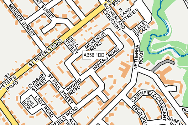 AB56 1DD map - OS OpenMap – Local (Ordnance Survey) AB56 1DD map - OS OpenMap – Local (Ordnance Survey)