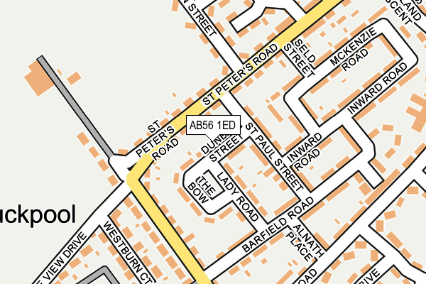 AB56 1ED map - OS OpenMap – Local (Ordnance Survey) AB56 1ED map - OS OpenMap – Local (Ordnance Survey)
