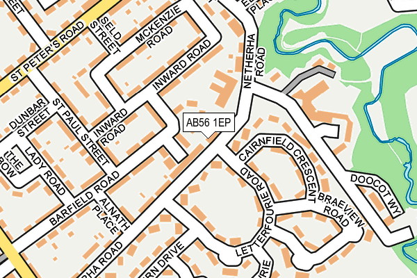 AB56 1EP map - OS OpenMap – Local (Ordnance Survey) AB56 1EP map - OS OpenMap – Local (Ordnance Survey)