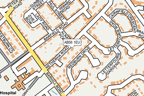 AB56 1EU map - OS OpenMap – Local (Ordnance Survey) AB56 1EU map - OS OpenMap – Local (Ordnance Survey)