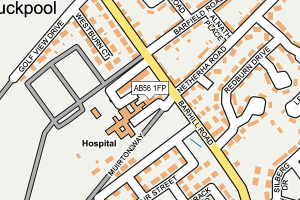 AB56 1FP map - OS OpenMap – Local (Ordnance Survey) AB56 1FP map - OS OpenMap – Local (Ordnance Survey)