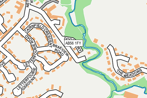 AB56 1FY map - OS OpenMap – Local (Ordnance Survey) AB56 1FY map - OS OpenMap – Local (Ordnance Survey)