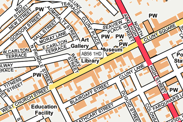 AB56 1HD map - OS OpenMap – Local (Ordnance Survey) AB56 1HD map - OS OpenMap – Local (Ordnance Survey)