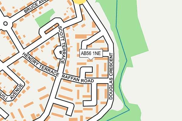 AB56 1NE map - OS OpenMap – Local (Ordnance Survey) AB56 1NE map - OS OpenMap – Local (Ordnance Survey)
