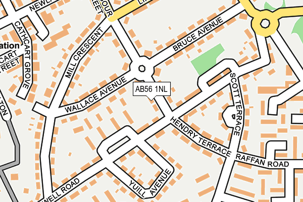 AB56 1NL map - OS OpenMap – Local (Ordnance Survey) AB56 1NL map - OS OpenMap – Local (Ordnance Survey)