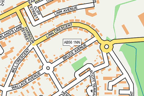 AB56 1NN map - OS OpenMap – Local (Ordnance Survey) AB56 1NN map - OS OpenMap – Local (Ordnance Survey)