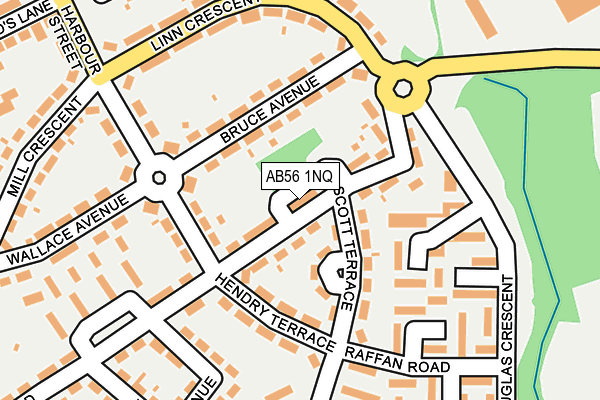 AB56 1NQ map - OS OpenMap – Local (Ordnance Survey) AB56 1NQ map - OS OpenMap – Local (Ordnance Survey)