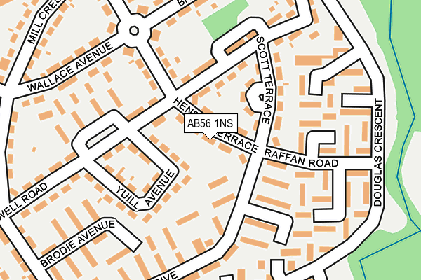 AB56 1NS map - OS OpenMap – Local (Ordnance Survey) AB56 1NS map - OS OpenMap – Local (Ordnance Survey)